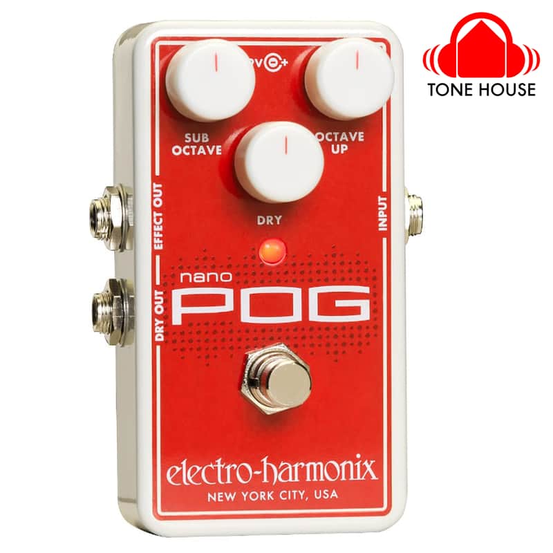 Electro-Harmonix Nano POG - Polyphonic Octave Generator Effect Pedal - New image 1