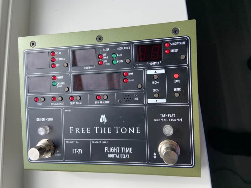 Free The Tone FT-2Y Flight Time Digital Delay 2010s - Green image 1