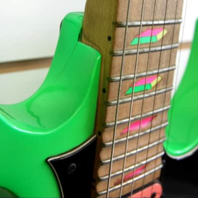 1987 JEM777LNG Steve Vai Electric Guitar Loch Ness Green w/ Case JEM image 7