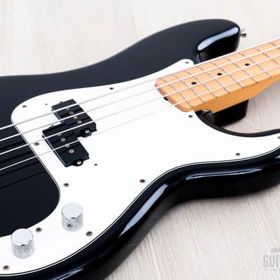 1990 Fender Precision Bass ‘70 Vintage Reissue PB70-700 Black w/ Ash Body, Japan MIJ Fujigen image 6