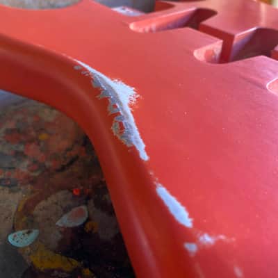 Stratocaster Body, Nitro paint, Fiesta red relic, 100% handcrafted in Italy image 5