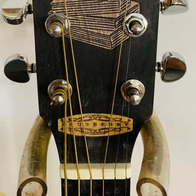 Blueberry Handmade Dreadnought Guitar Bookstore Motif image 8