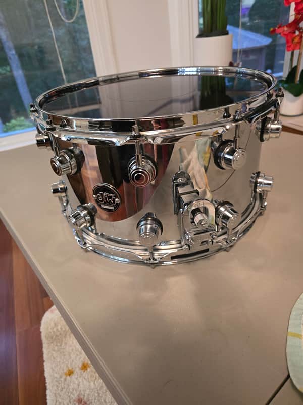 DW Performance Series 8x14" Steel Snare Drum 2010 - Present - Chrome Over Steel image 1