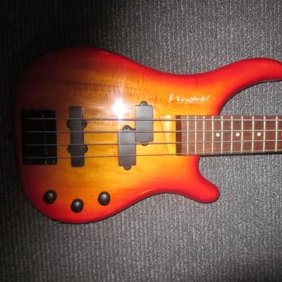 Vintage 1990s Westfield B6000 Small Bodied Bass Guitar image 1