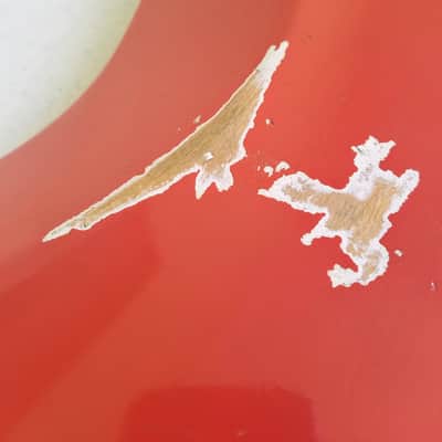 Loaded Custom Stratocaster body (relic) - Faded fiesta red image 5