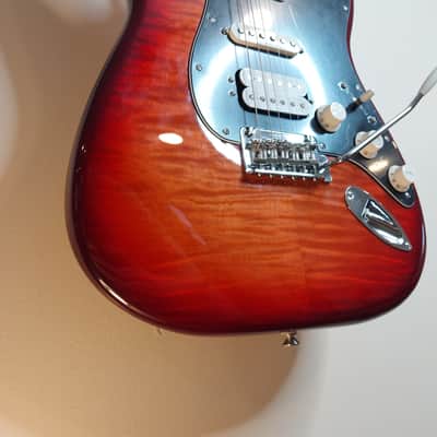 Fender Player Stratocaster Plus Top with Maple Fretboard - Aged Cherry Burst image 8