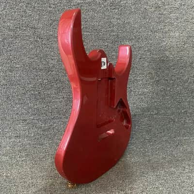 Red DIY Project Double Cutaway Guitar Basswood Body image 2