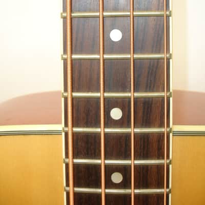 Dean EAB Acoustic Electric Bass Guitar, Satin Natural w/ Bag image 8