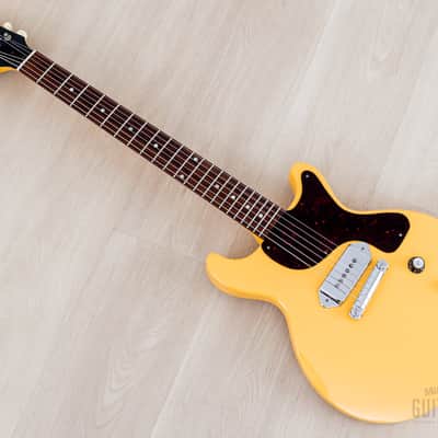 2002 Gibson Prototype One-Off Les Paul Junior Contour Double Cut TV Yellow w/ Case, COA image 11