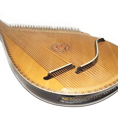 Rare Vintage Ukrainian Bandura with Levers 61 String Professional Folk Musical Instrument Authentic Amazing sound! image 2