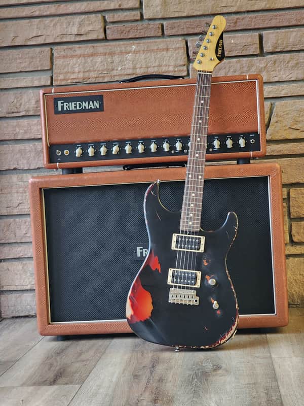 FRIEDMAN CUSTOM SHOP CALI 2023 - BLACK OVER 3 TONE SUN BURST image 1