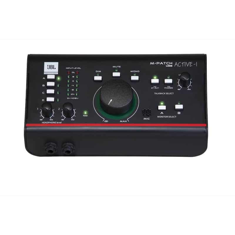 JBL M-Patch Active-1 Active Stereo Monitor Controller w/ Talkback and USB I/O image 1