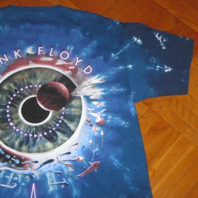 near new (worn once) Liquid Blue (shirt maker brand) Pink Floyd Pulse Concentric Tie-Dye T-Shirt, Men's XL, 100% Pre-Shrunk Cotton, Short Sleeve 2020s - Tye Dye: Blue, White, Purple / Graphic: Pupil, Space, Ocean (black, white, red, blue, green, purple) image 12