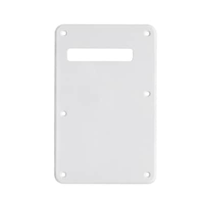 Strat Stratocaster Electric Guitar Back Plate Trem Tremolo cover USA MEX FIT - Black Matt (SIngle Ply) image 5