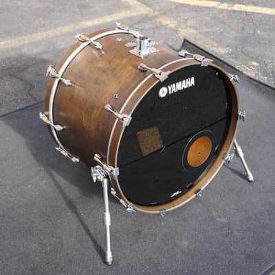 Yamaha/Japan Maple Custom Absolute Series ABD1524T 18x24" Maple Bass Drum - Vintage Black Oil Finish image 1