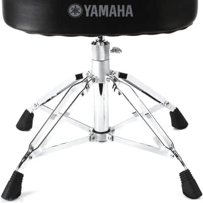Yamaha DS-950 900 Series Heavy Weight Bench-Style Wide Drum Throne - Black/Chrome image 3