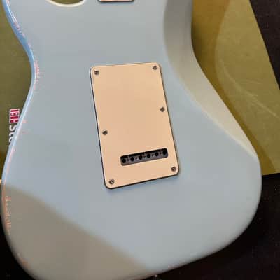 Partscaster Stratocaster 2023 - 'Daphne Blue Light Aged MJT Body Fender USA Neck and Fender Custom Shop Preloaded Pickguard image 16