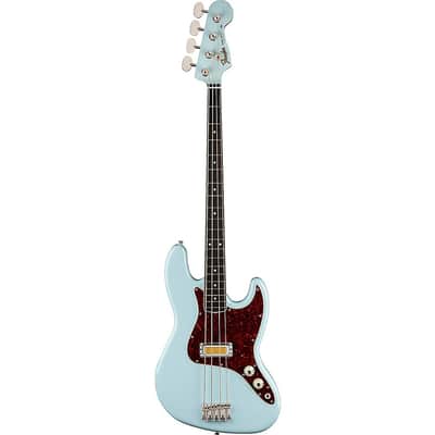 Fender Gold Foil Jazz Bass Guitar Regular Sonic Blue image 3
