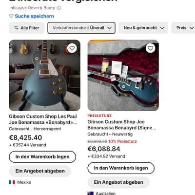 2015 Gibson Joe B. Bonabyrd Les Paul Antique Pelham Blue Signed image 20