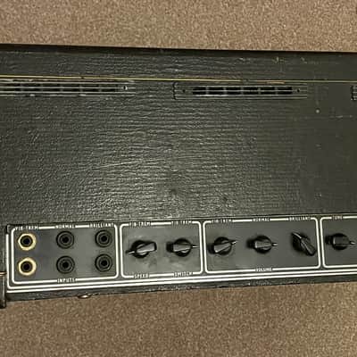 1964 Vox AC-30/6 Twin 3-Channel 30-Watt 2x12" Guitar Combo 1963 - 1965 - Black with Brown Diamond Cloth (Bass Model) image 10