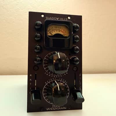 Shadow Hills Dual Vandergraph 500 Series Stereo Compressor Module 2010s - Black image 1