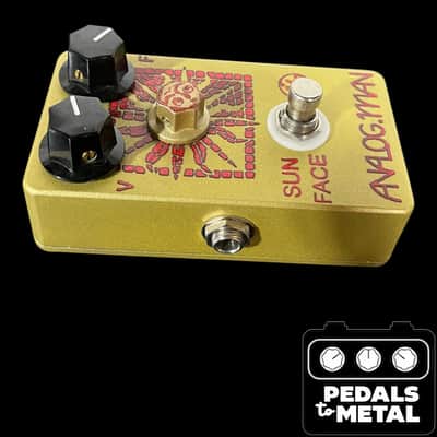 Analogman Sun Face GE Germanium Fuzz with Sun Dial Knob 2015 - 2021 - Gold X16798 image 3