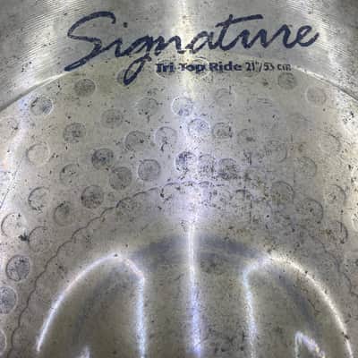 Sabian  21” signature  2000s  Brass rod morgenstein tri top ride image 6
