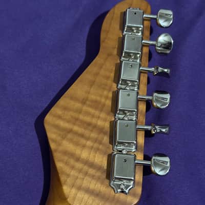 GD Guitars 2026 Super S – Black to Silver Foil Burst | HSH-86 GD Pickups Set | Roasted Flame Maple Neck | Roadrunner Case image 6