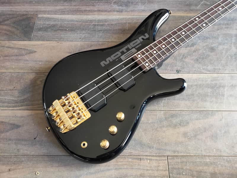 1980's Yamaha Japan Motion B MB-II Short Scale Bass (Black) | Reverb