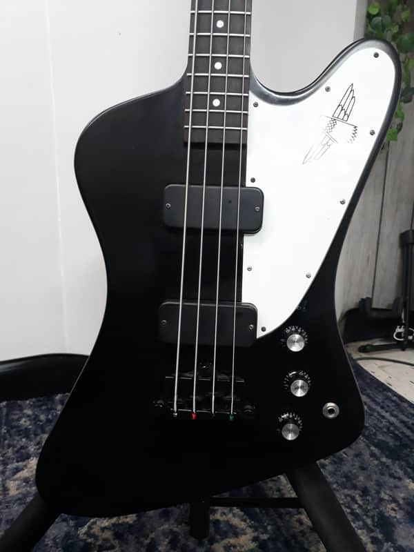 Gibson Thunderbird Short Scale Bass - Black with Case - Used image 1