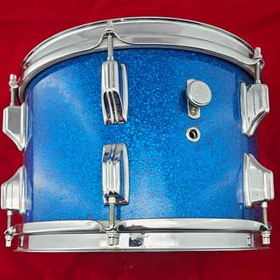 Rogers Holiday 12x8 Rack Tom Late 1960s - Blue Sparkle image 3