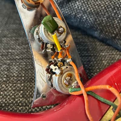 Fender Mustang Bass Competition Red (Matching Headstock) 1969 - Competition Red image 12