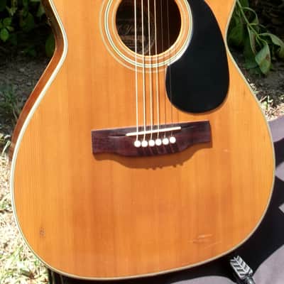 1971 Hand Made K Yairi YF150 OOO size Acoustic Guitar, very early model+Hard Case image 2
