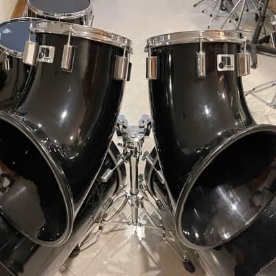 1970'S-1980'S RARE 12-PIECE NORTH DRUM SET, BLACK, EXCELLENT CONDITION!! image 4