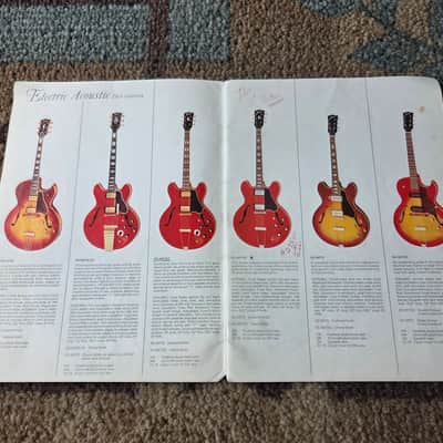 Vintage 1966 Gibson Full-Line Full-Color Catalog! Rare, Original Case Candy, Paperwork! image 6