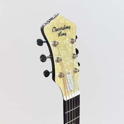 Recording King RR-41-VS Rattlesnake Wood Body Resonator Guitar - Vintage Sunburst image 6
