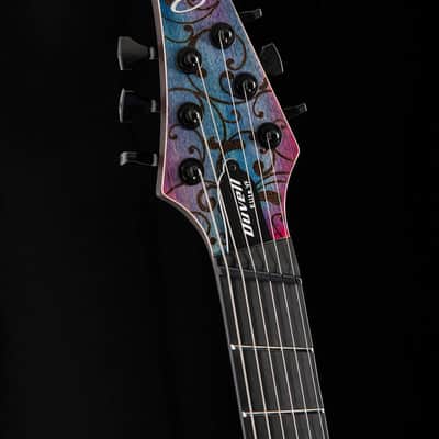 Mayones Duvell Elite VF EMG 6 Transparent Custom Floral image 14