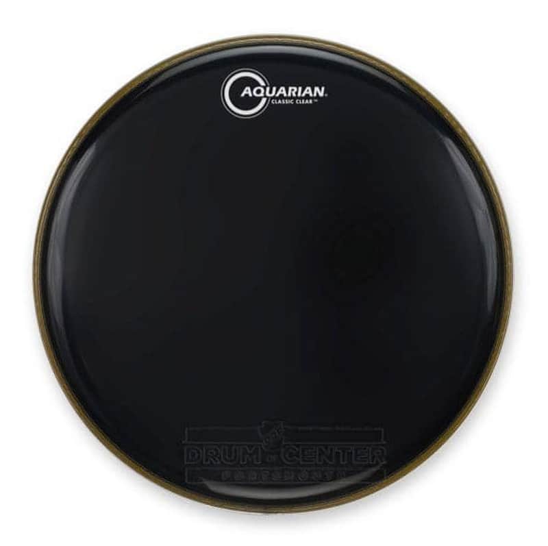 Aquarian Classic Clear Black Drumhead 15" image 1