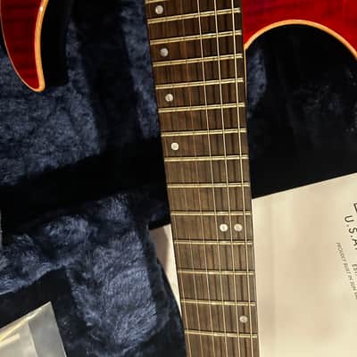 Schecter Sunset 24 Hardtail USA Custom Shop 2021 - Red Stain/Black Burst - w/ COA & Case - NEW image 21