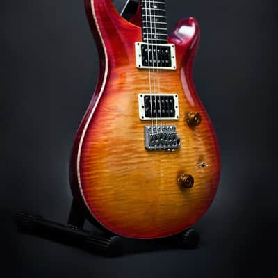 Vintage Early 1986 PRS Custom 24 Cherry Sunburst with Birds 1985 pots Collector Rare WOW top Signed image 7