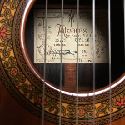 Alvarez-Yairi CY-140 Classical guitar – 1981 – excellent Condition CY-140 Classical 1981 image 10