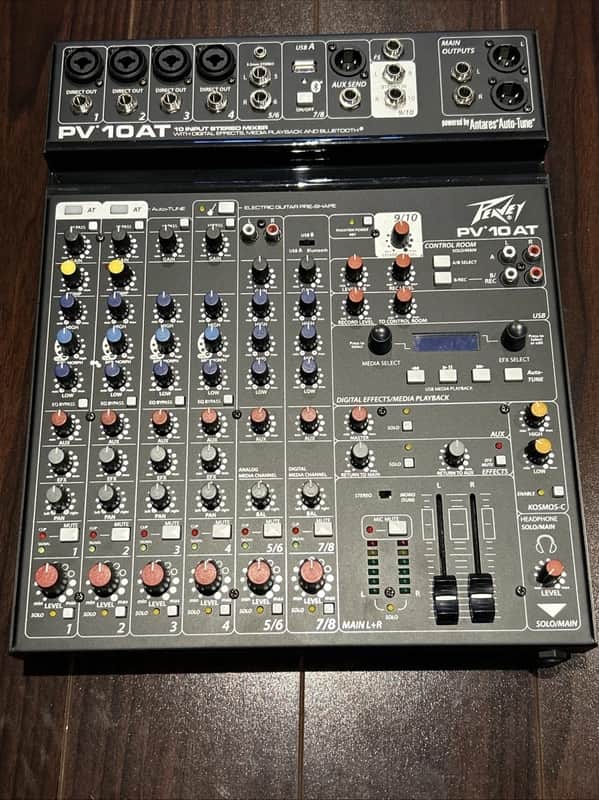 Peavey PV 10 AT Mixer with Auto-Tune and Bluetooth Compatible image 1
