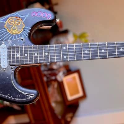 IYG Tribal Axe Custom Stratocaster-style Earth, living art, custom wired, mucho mojo tone machine! image 4