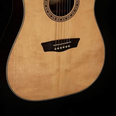 Washburn WD7S Dreadnought Acoustic Guitar Natural image 2