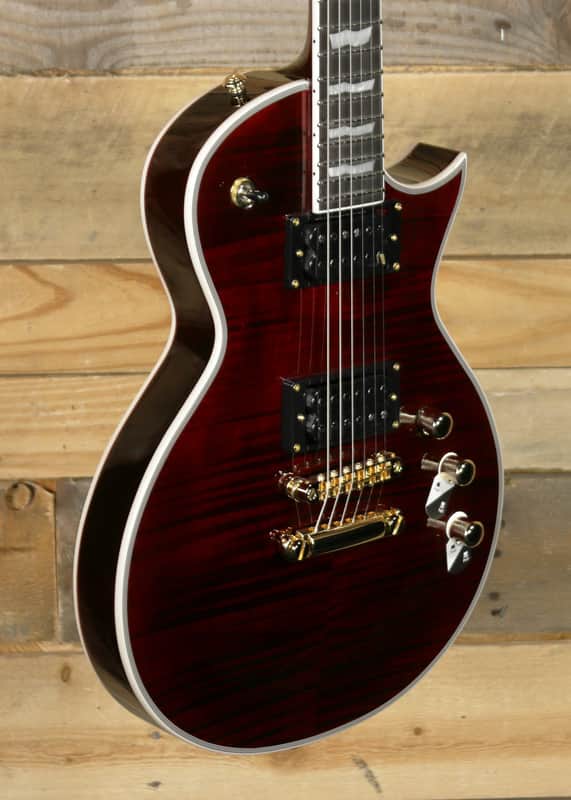 ESP EC-1000T CTM Electric Guitar See Thru Black Cherry image 1