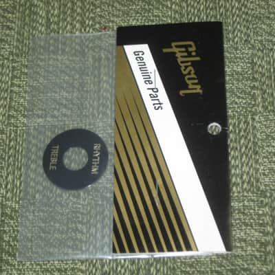 new in package A+ GIBSON Toggle Switch Washer Black with Gold Letters PRWA010 (PRWA-010) image 10