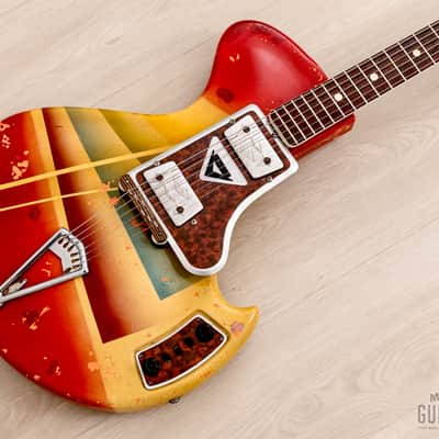1960s Wandré Rock Oval Vintage Aluminum Neck Guitar w/ Case, Italy image 1