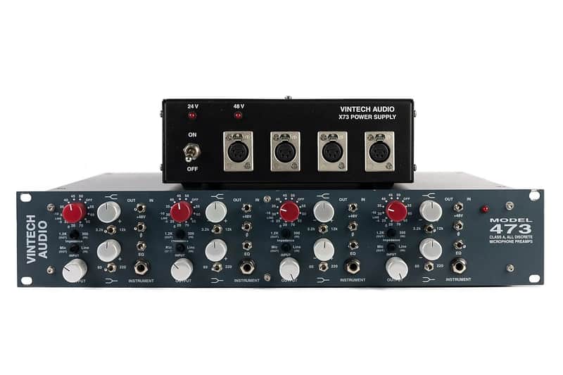 Vintech Audio 473 4-Channel Mic Pre EQ with PSU | Reverb