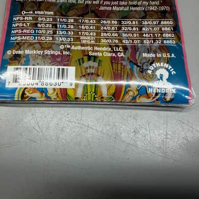 Dean Markley 3 Sets of Jimi Hendrix 11-52 Collectible Strings 2000s NOS image 6