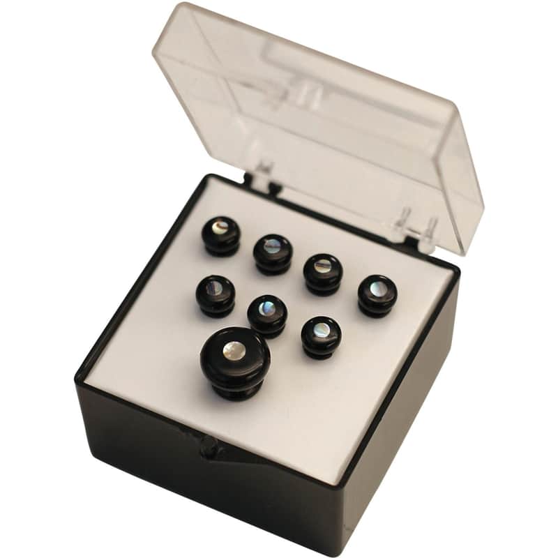 Martin 18APP28 Bridge and End Pin Set, Black image 1